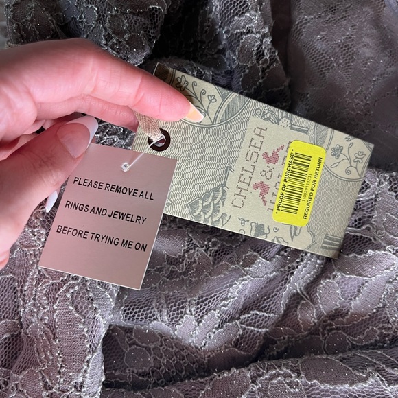 Chelsea and Violet sparkly long sleeve dress size medium NWT - Picture 6 of 7